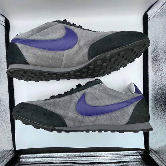 Nike Vintage Suede Sneakers Gray Purple Swoosh Men’s 10 EU 44 - Picture 11 of 13